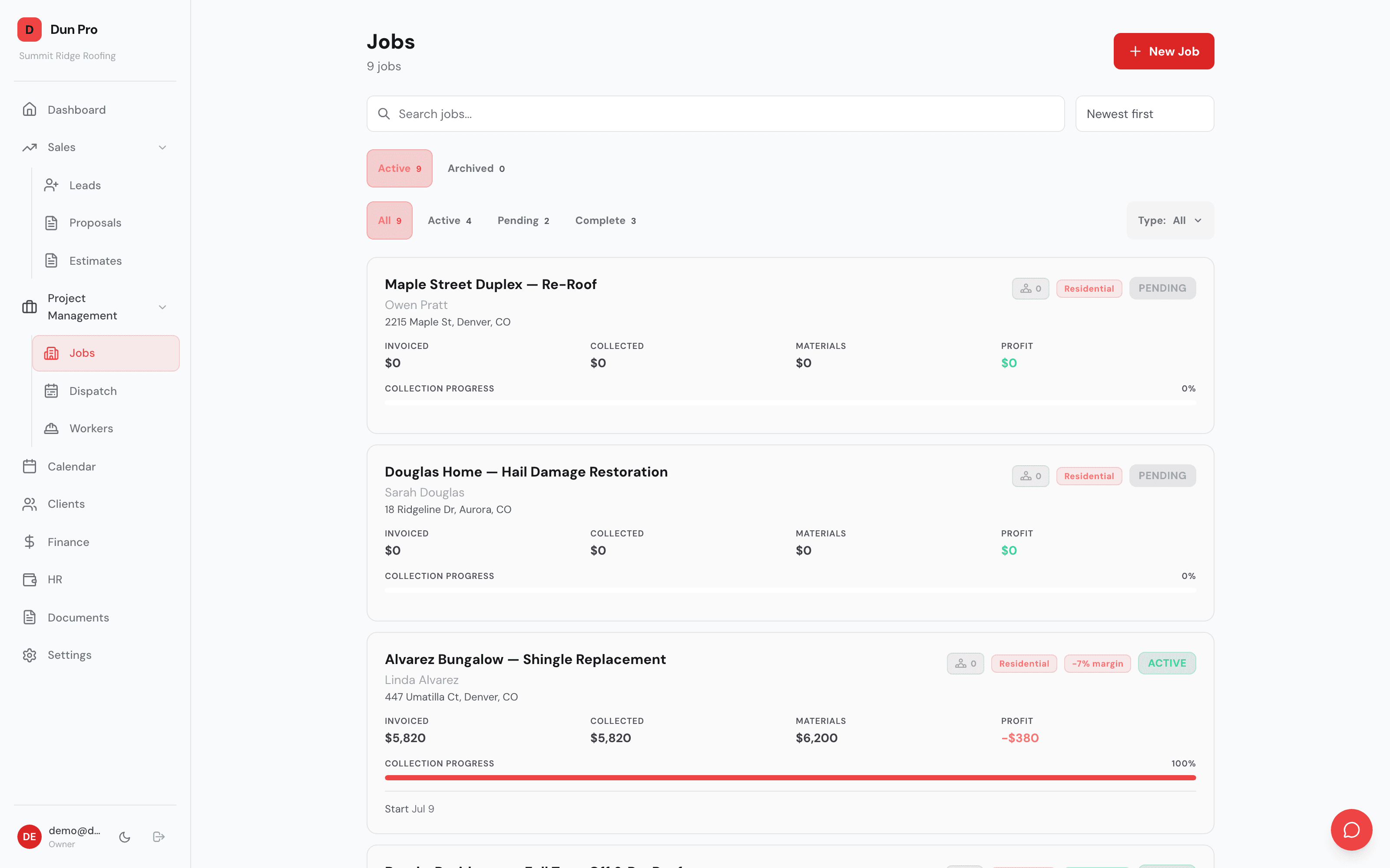 Dun Pro jobs board