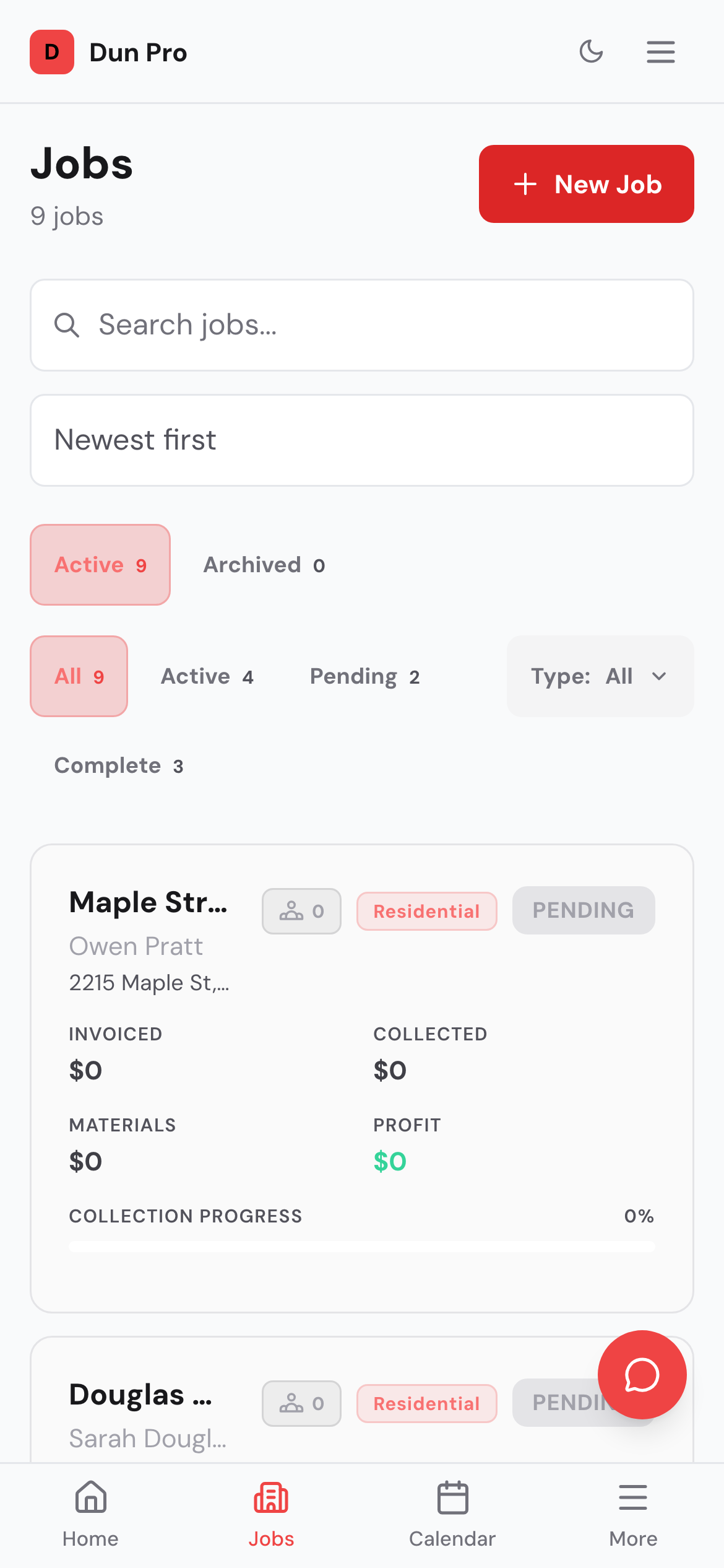 Dun Pro mobile app